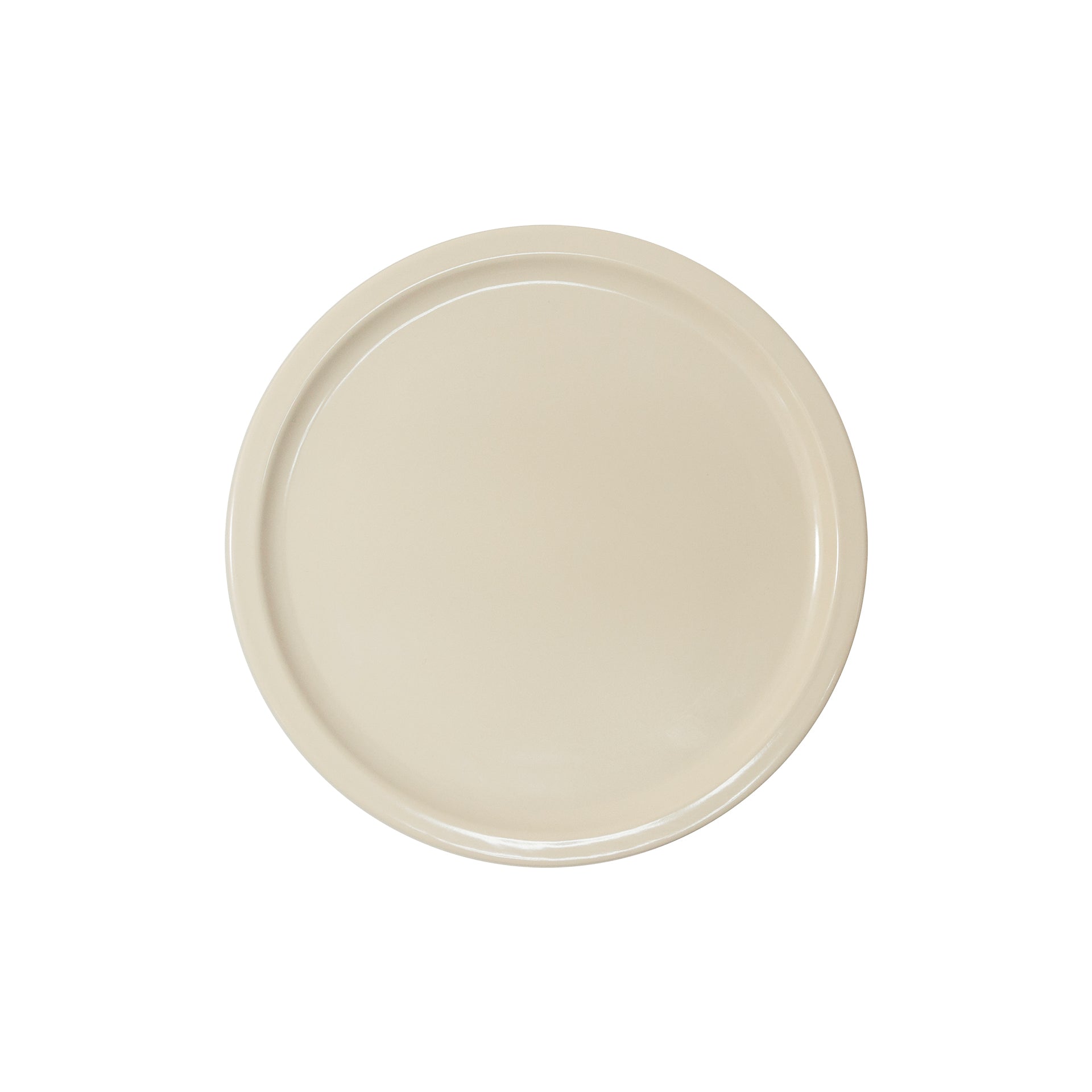  plato Trinche  10" Melamina Blanca Institucional 